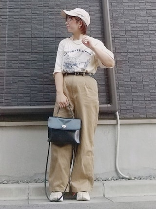 PAR ICI（パーリッシィ）の「チノ後ろゴム タックパンツ