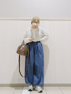 「OMNES（オムネス）のアイテム」を使った、yakkoさん（レディース・152cm）の春コーディネート