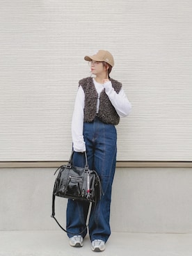 「アイテム（チャーム）」を使った、yakkoさん（レディース・152cm）の秋コーディネート
