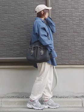 「NEW ERA（ニューエラ）の＜NEW ERA（ニューエラ）＞ T/W 9THIRTY LA/キャップ（キャップ）」を使った、yakkoさん（レディース・152cm）の春コーディネート