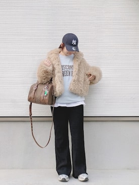 「GeeRA（ジーラ）のアイテム」を使った、yakkoさん（レディース・152cm）の冬コーディネート