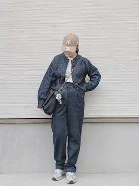 「アイテム（ポーチ）」を使った、yakkoさん（レディース・152cm）の秋コーディネート