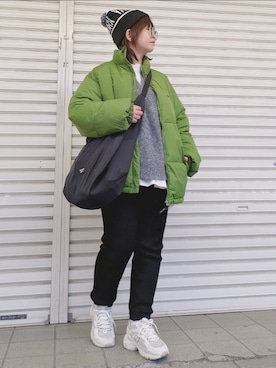 「CLEA（クレア）のアイテム（ジャケット/アウター）」を使った、yakkoさん（レディース・152cm）の冬コーディネート