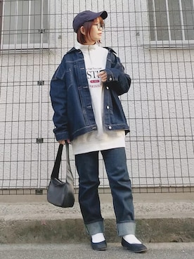 「feepur（フェピュール）のアイテム（バッグ）」を使った、yakkoさん（レディース・152cm）の春コーディネート