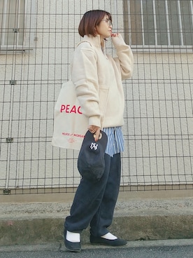 「STEPS（ステップス）のアイテム」を使った、yakkoさん（レディース・152cm）の秋コーディネート