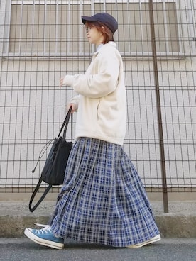 「Diosfront（ディオスフロント）のアイテム」を使った、yakkoさん（レディース・152cm）の春コーディネート
