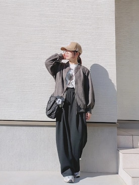 「アイテム（財布/小物）」を使った、yakkoさん（レディース・152cm）の秋コーディネート