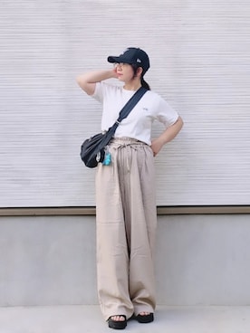 「ikka（イッカ）のアイテム」を使った、yakkoさん（レディース・152cm）の夏コーディネート
