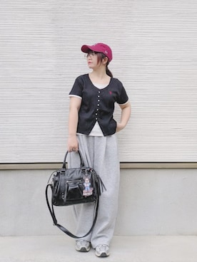 「U.S. POLO ASSN.（ユーエスポロアッスン）のアイテム」を使った、yakkoさん（レディース・152cm）の春コーディネート