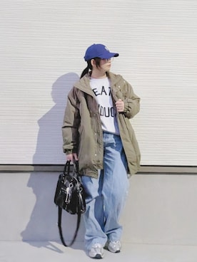 「メガネ女子」｜yakkoさん（レディース・152cm）の冬コーディネート