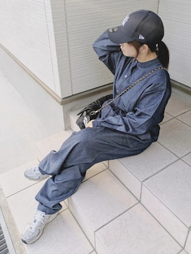 「アイテム（帽子）」を使った、yakkoさん（レディース・152cm）の秋コーディネート