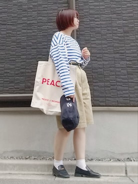 「STEPS（ステップス）のアイテム」を使った、yakkoさん（レディース・152cm）の秋コーディネート