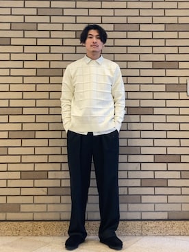 「SHIPS（シップス）のアイテム（トップス）」を使った、木村さん（メンズ・178cm）の春コーディネート