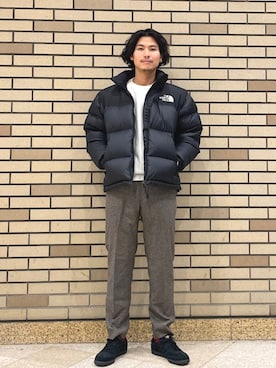 「アイテム（ダウンジャケット/コート）」を使った、木村さん（メンズ・178cm）の秋コーディネート