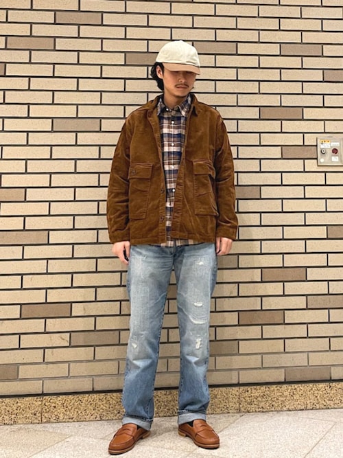 セール】SHIPS: AUTHENTIC ダブルポケット コーデュロイ シャツ