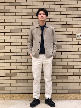 「SHIPS（シップス）のアイテム」を使った、木村さん（メンズ・178cm）の春コーディネート