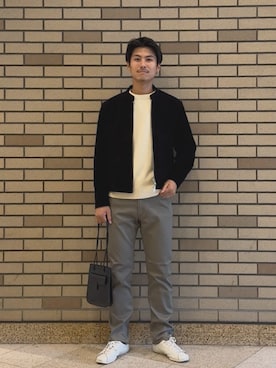 「シングルライダース」｜木村さん（メンズ・178cm）の秋コーディネート