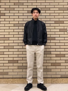 「SHIPS（シップス）のアイテム（トップス）」を使った、木村さん（メンズ・178cm）の春コーディネート