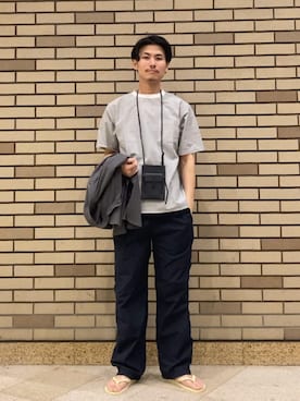 「SHIPS（シップス）のアイテム」を使った、木村さん（メンズ・178cm）の夏コーディネート