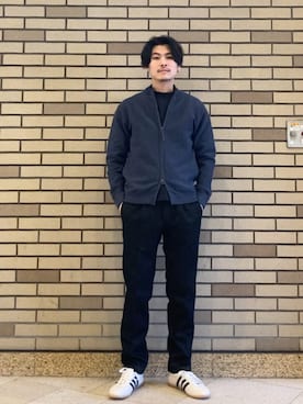 「SHIPS（シップス）のアイテム（トップス）」を使った、木村さん（メンズ・178cm）の春コーディネート