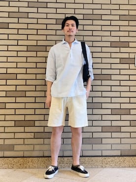 「SHIPS（シップス）のアイテム」を使った、木村さん（メンズ・178cm）の夏コーディネート