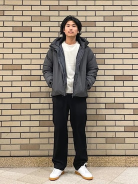 「SHIPS（シップス）のアイテム（ダウンジャケット/コート）」を使った、木村さん（メンズ・178cm）の冬コーディネート