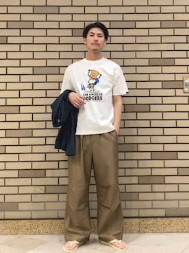 「SHIPS（シップス）のアイテム」を使った、木村さん（メンズ・178cm）の夏コーディネート