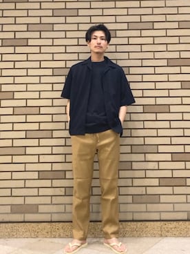 「SHIPS（シップス）のアイテム」を使った、木村さん（メンズ・178cm）の夏コーディネート