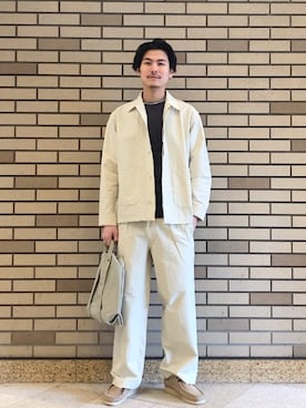 「SHIPS（シップス）のアイテム（トップス）」を使った、木村さん（メンズ・178cm）の春コーディネート