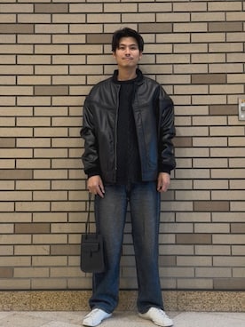 「SHIPS（シップス）のアイテム（その他パンツ）」を使った、木村さん（メンズ・178cm）の秋コーディネート