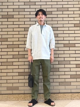 「SHIPS（シップス）のアイテム」を使った、木村さん（メンズ・178cm）の夏コーディネート