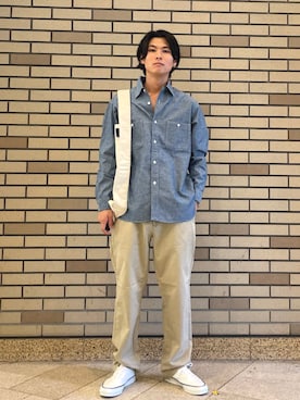 「SHIPS（シップス）のアイテム」を使った、木村さん（メンズ・178cm）の秋コーディネート