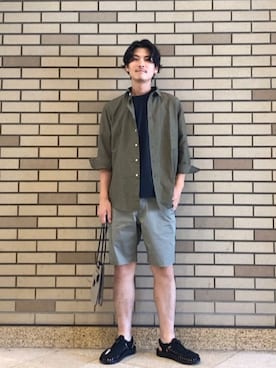 「SHIPS（シップス）のアイテム」を使った、木村さん（メンズ・178cm）の夏コーディネート
