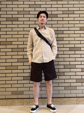 「SHIPS（シップス）のアイテム」を使った、木村さん（メンズ・178cm）の夏コーディネート