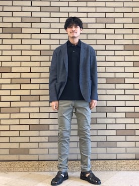 「アイテム（ジャケット/アウター）」を使った、木村さん（メンズ・178cm）の夏コーディネート