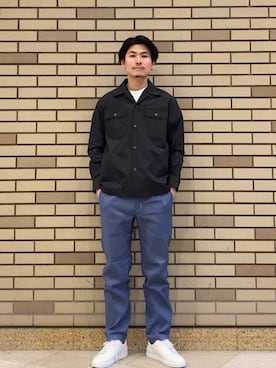 「SHIPS（シップス）のアイテム（トップス）」を使った、木村さん（メンズ・178cm）の春コーディネート