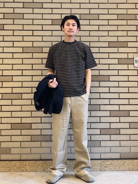 「SHIPS（シップス）のアイテム」を使った、木村さん（メンズ・178cm）の夏コーディネート
