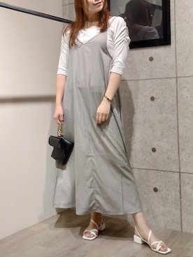 「キャミソールワンピ」｜さかべちゃんさん（レディース・167cm）の夏コーディネート