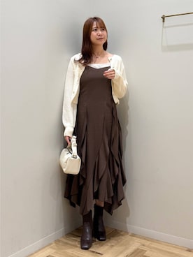 「mysty woman（ミスティウーマン）のアイテム（シューズ）」を使った、さかべちゃんさん（レディース・167cm）の秋コーディネート