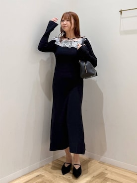 「mysty woman（ミスティウーマン）のアイテム（シューズ）」を使った、さかべちゃんさん（レディース・167cm）の秋コーディネート