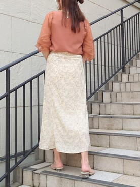 「シルク」｜「アイテム（その他）」を使った、さかべちゃんさん（レディース・167cm）の夏コーディネート