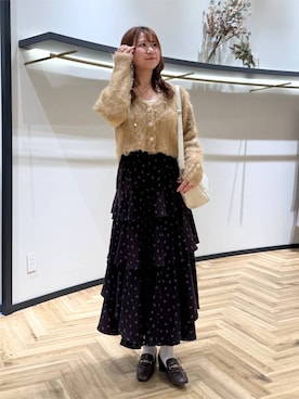 「アイテム（スカート）」を使った、さかべちゃんさん（レディース・167cm・30代）の秋コーディネート