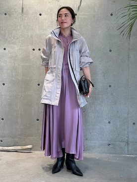 「アイテム（ブルゾン）」を使った、chaos_asaさん（レディース・162cm・40代）の夏コーディネート