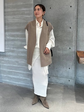 「アイテム（その他アウター）」を使った、chaos_asaさん（レディース・162cm・40代）の秋コーディネート