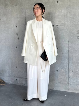 「アイテム（テーラードジャケット）」を使った、chaos_asaさん（レディース・162cm・40代）の冬コーディネート