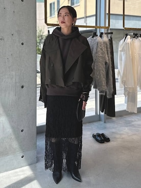 「アイテム（トレンチコート）」を使った、chaos_asaさん（レディース・162cm・40代）の夏コーディネート
