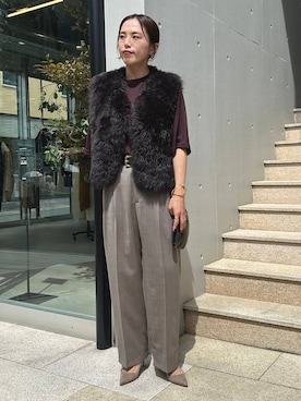 「アイテム（その他アウター）」を使った、chaos_asaさん（レディース・162cm・40代）の秋コーディネート