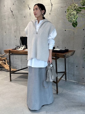 Chaos 美品 ブルーフォックススキッパーニット