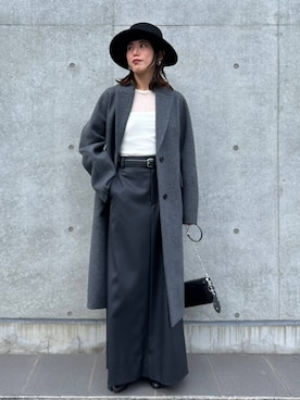 「アイテム（チェスターコート）」を使った、chaos_asaさん（レディース・162cm・40代）の秋コーディネート