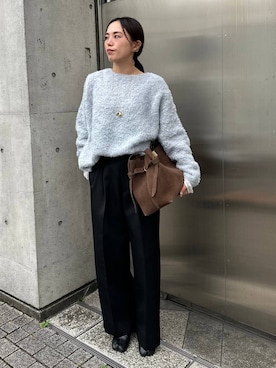 「アイテム（スラックス）」を使った、chaos_asaさん（レディース・162cm・40代）の秋コーディネート